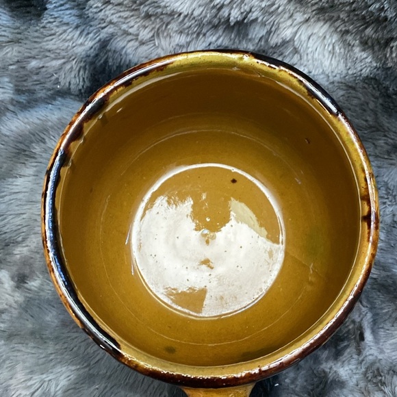 Glazed ceramic saucepan/casserole yellow ceramic pot - Picture 7 of 16